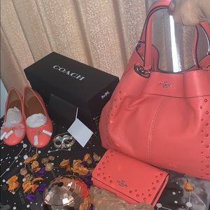 Coach In Handbag bundle Fussia Pink Color